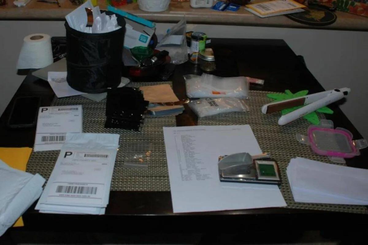  items found in Linus Lee residence following the search