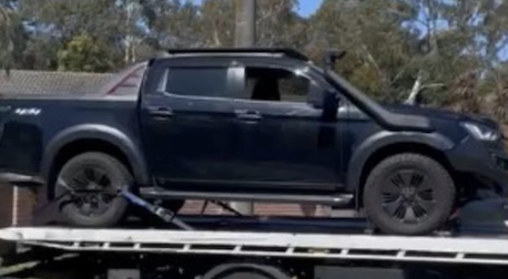  Melbourne Residents Arrested - seized ute vehicle photo