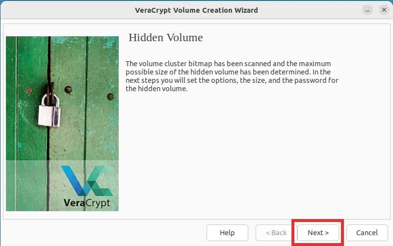 veracrypt creating encrypted volume Step 12