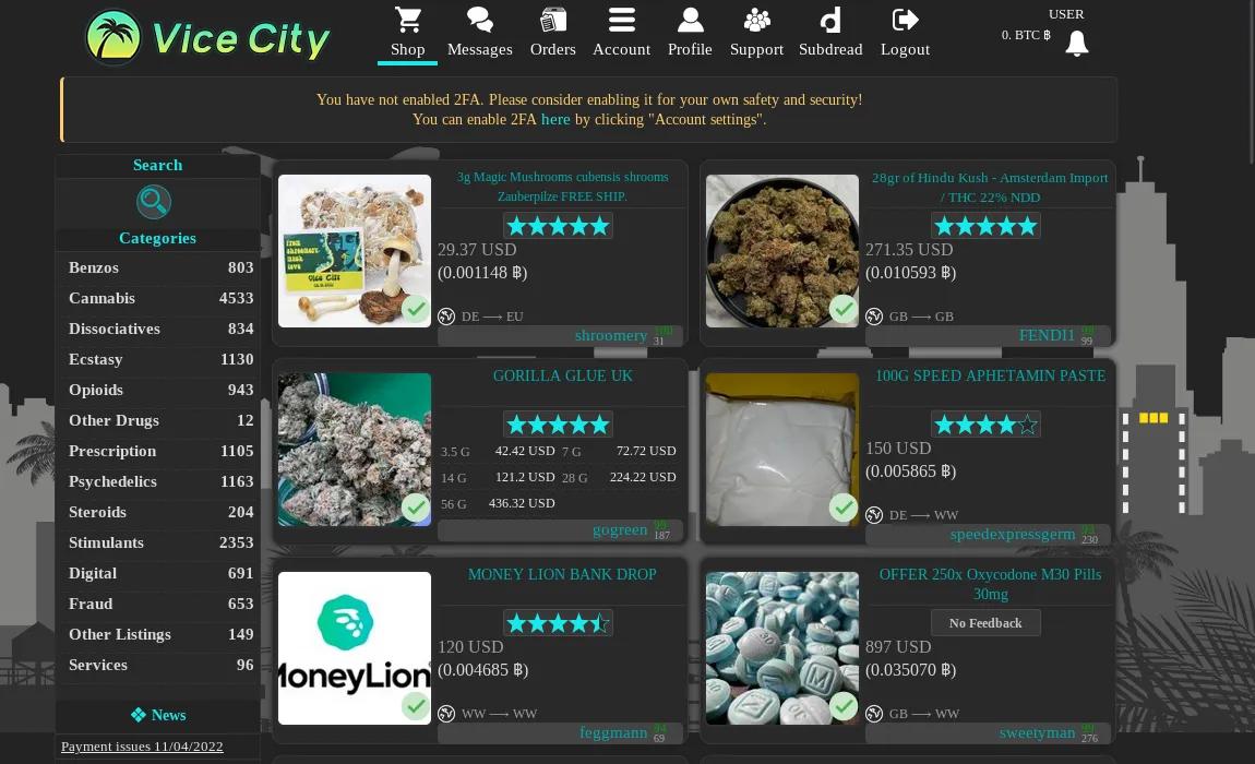 vice city dark web market user interface